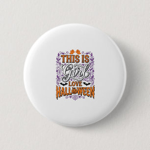 Girl Love Halloween Vintage Cute Spooky Shirt Desi 6 Cm Round Badge