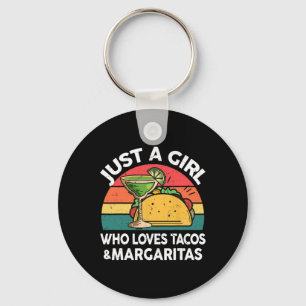 Girl Love Taco Margarita-shirt Women Mexican Cinco Key Ring