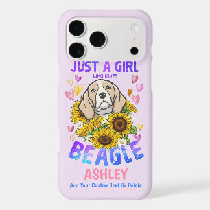Girl Loves Beagle Sunflower