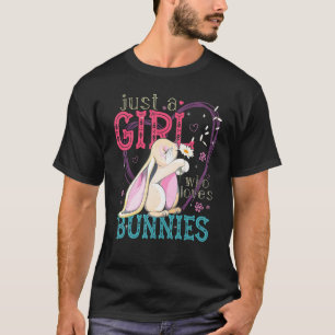 Girl Loves Bunnies  Rabbit  Zookeeper T-Shirt