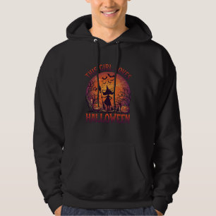 Girl Loves Halloween Witch Pumpkins Bats_1 Hoodie