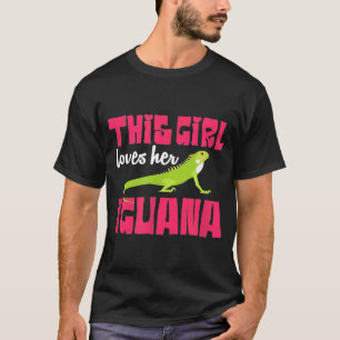 Girl Loves Her Iguana Lizard Bearded Dragon Women T-Shirt