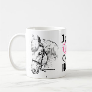 Girl Loves Horses - Cute Horse Lover Coffee Mug