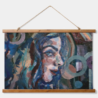 Girl Loves Me Blues Hanging Tapestry