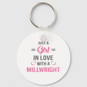 Girl Loves Screen Millwright Key Ring