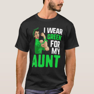 Girl Lymphoma Awareness Rosie I Wear Green For My T-Shirt