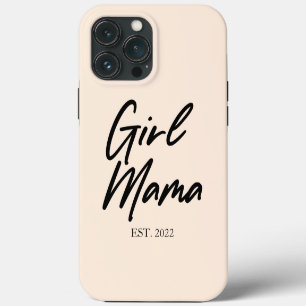 Girl Mama Custom Est Year Minimal Mum Mother Mummy iPhone 13 Pro Max Case