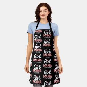 Girl Mama Est 2026 Pregnancy Reveal New Mum to Be  Apron