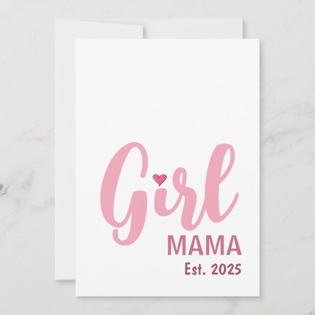 Girl Mama Est. Personalized Gift Card (Front)