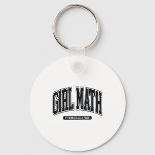 Girl Math University Key Ring