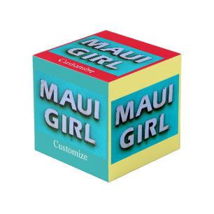 girl maui mermaid green cube