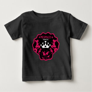  Girl Mermaid Princess Baby T-Shirt