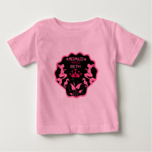  Girl Mermaid Princess Baby T-Shirt