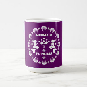 Girl Mermaid Princess Coffee Mug