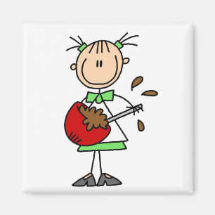 Girl Mixing Batter T-shirts and Gifts Magnet