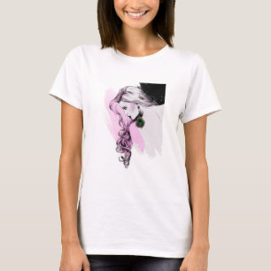 Girl Modern Ditial Art T-Shirt