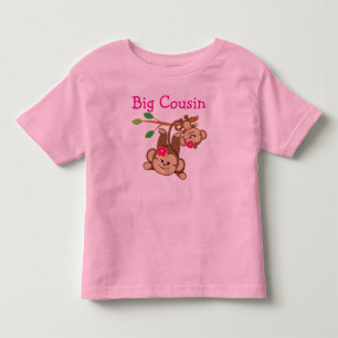 Girl Monkeys Big Cousin Toddler T-Shirt