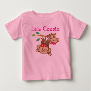 Girl Monkeys Little Cousin Baby T-Shirt