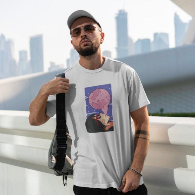 Girl Moon Bubble Gum Japanese T-Shirt (Creator Uploaded)