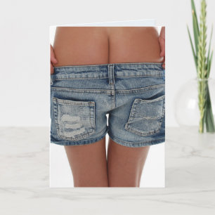 GIRL MOONING YOU (BUTT) FUNNY BIRTHDAY CARDS