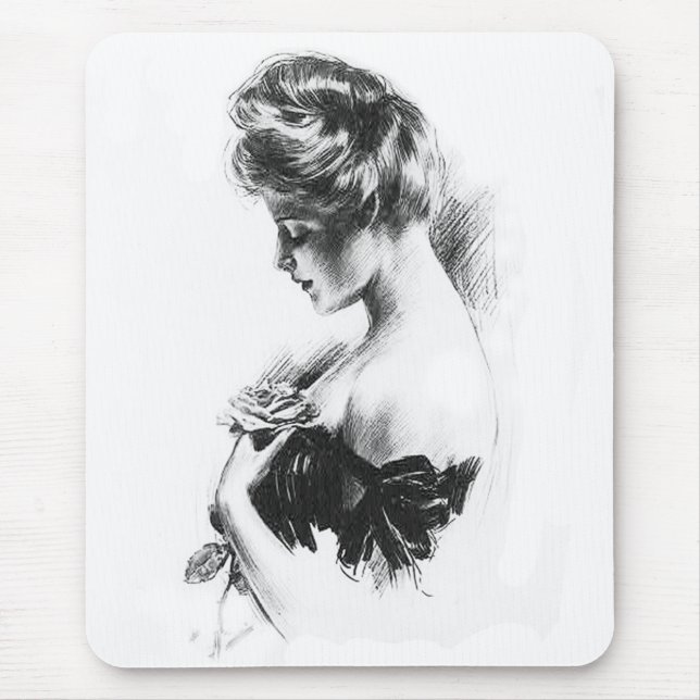 Girl Mouse Mat (Front)