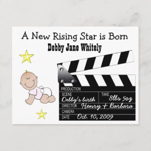 Girl Movie Star Baby announcement