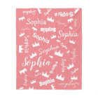 Girl Name Personalised Pink Princess Crown