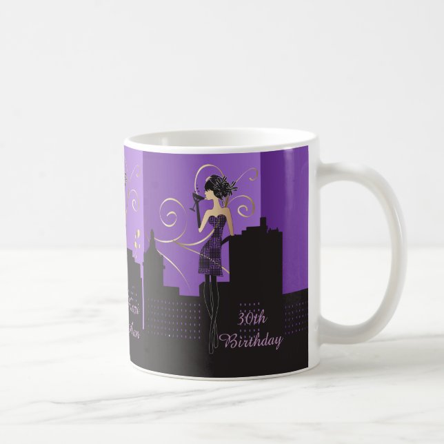 Girl Night Out | Purple Coffee Mug (Right)