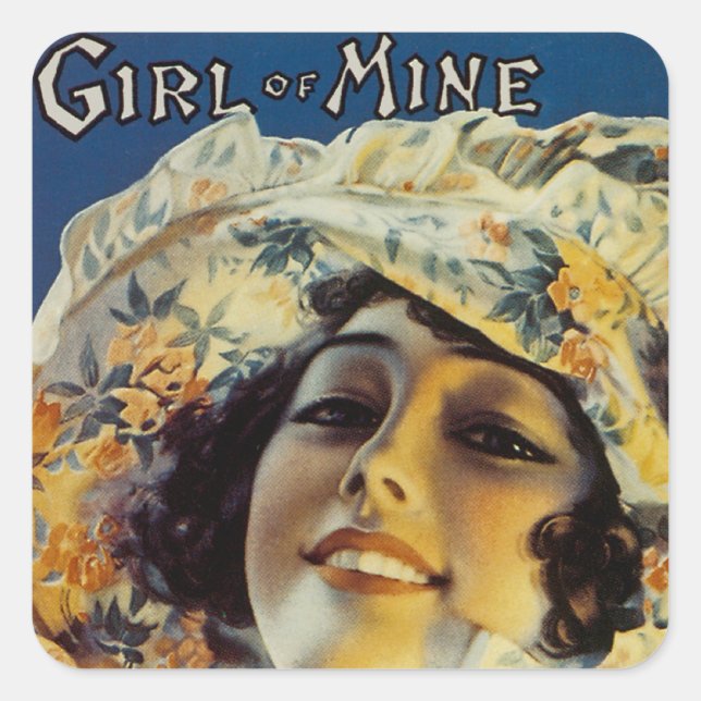 Girl of Mine Square Sticker (Front)