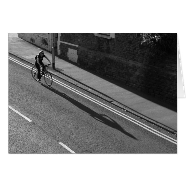 Girl on a Bicycle BW (Front Horizontal)