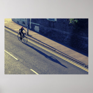 Girl on a Bicycle (Cross Process Effect) Poster