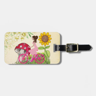 Girl On A Bicycle - Luggage Tag