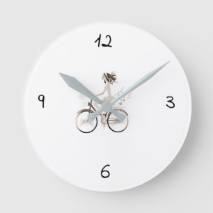 ***GIRL ON A BIKE*** COOL CLOCK