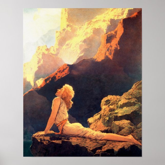 Girl on a Rock Poster (Front)
