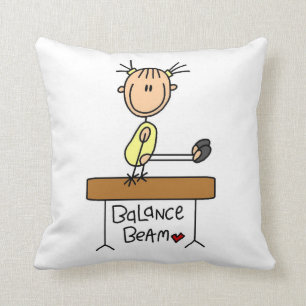 Girl on Balance Beam Cushion