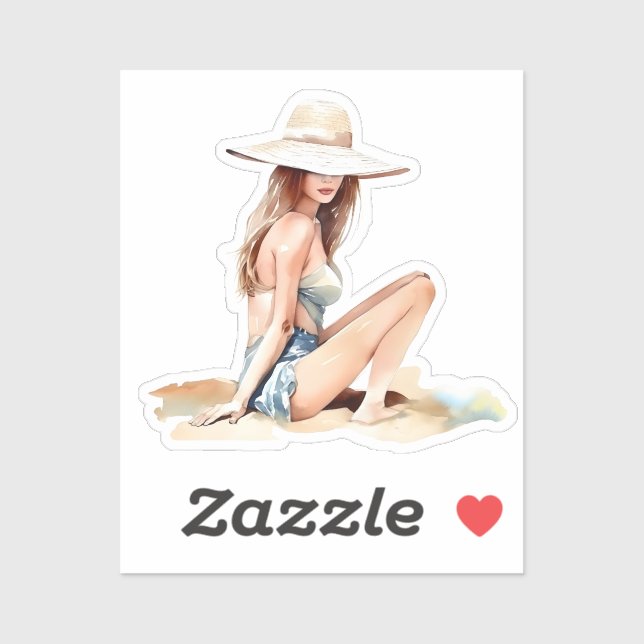 Girl on Beach (Sheet)