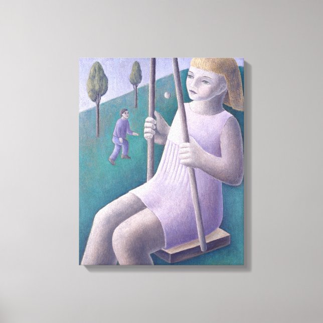 Girl on Swing 1996 Canvas Print (Front)
