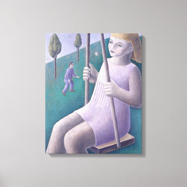 Girl on Swing 1996 Canvas Print (Front)