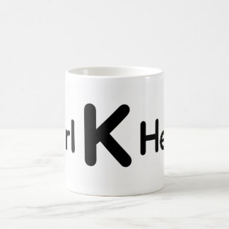 Girl on the Daisy Meadow – Minimalist Coffee Mug