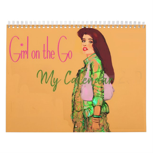 Girl on the Go 2026 Calendar by artist (Cover)