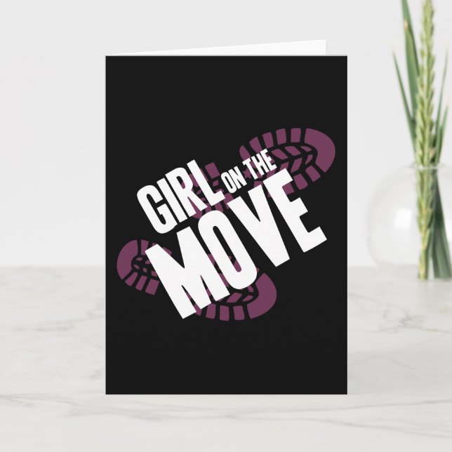Girl on the Move Card (Front)