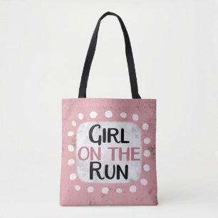 Girl On The Run Tote Bag