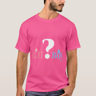Girl Or Boy Gender Reveal Baby Shower Party Unique T-Shirt