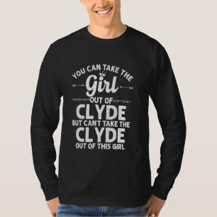 Girl Out Of Clyde Tx Texas Funny Home Roots Usa T-Shirt