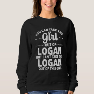 Girl Out Of Logan Ut Utah Funny Home Roots Usa Sweatshirt
