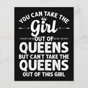 Girl Out Of QUEENS NY NEW YORK Gift Funny Home Roo
