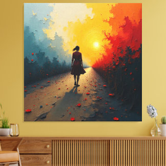 Girl_Painting_Premium Wrapped Canvas