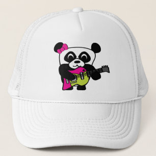 Girl Panda Guitar Fun Trucker Hat