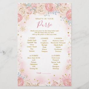 Girl Penguin Winter Snowflake What's In Your Purse