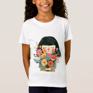 Girl & Perfumed Flowers T-Shirt